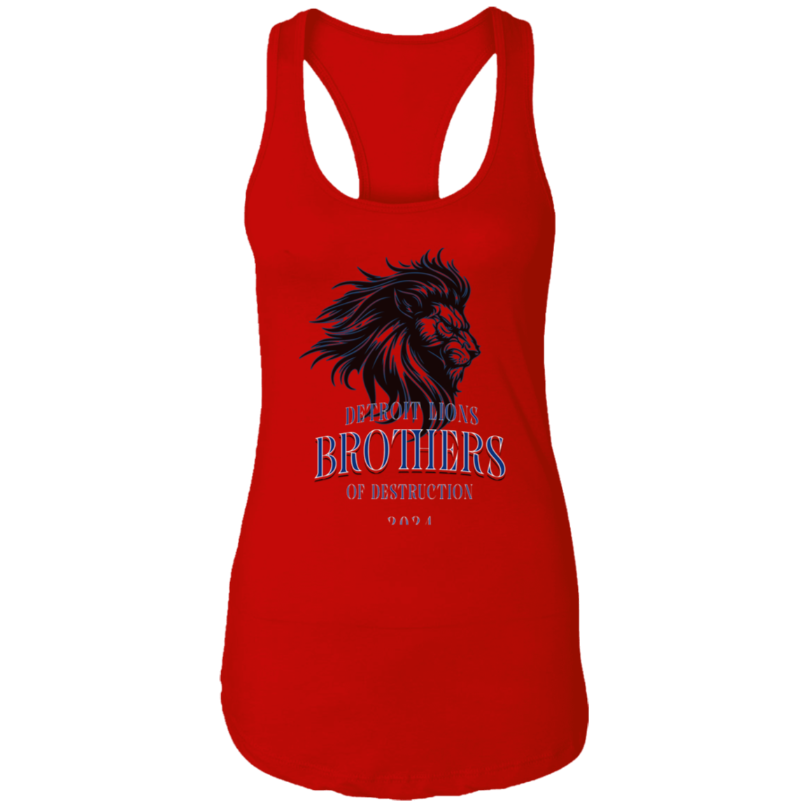 Detroit Lions Brothers of Destruction Ladies Ideal Racerback Tank