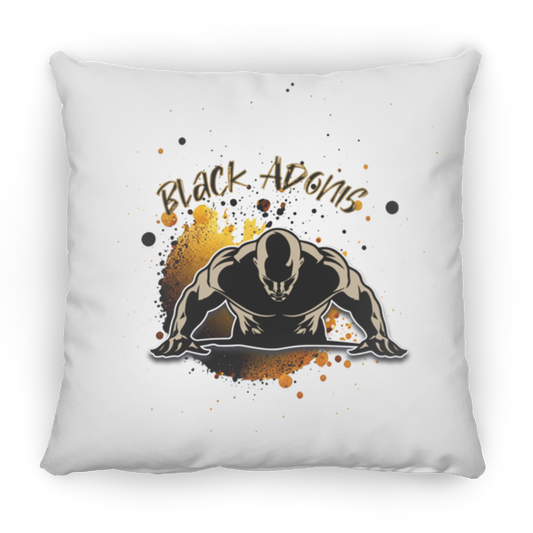 Black Adonis Small Square Pillow