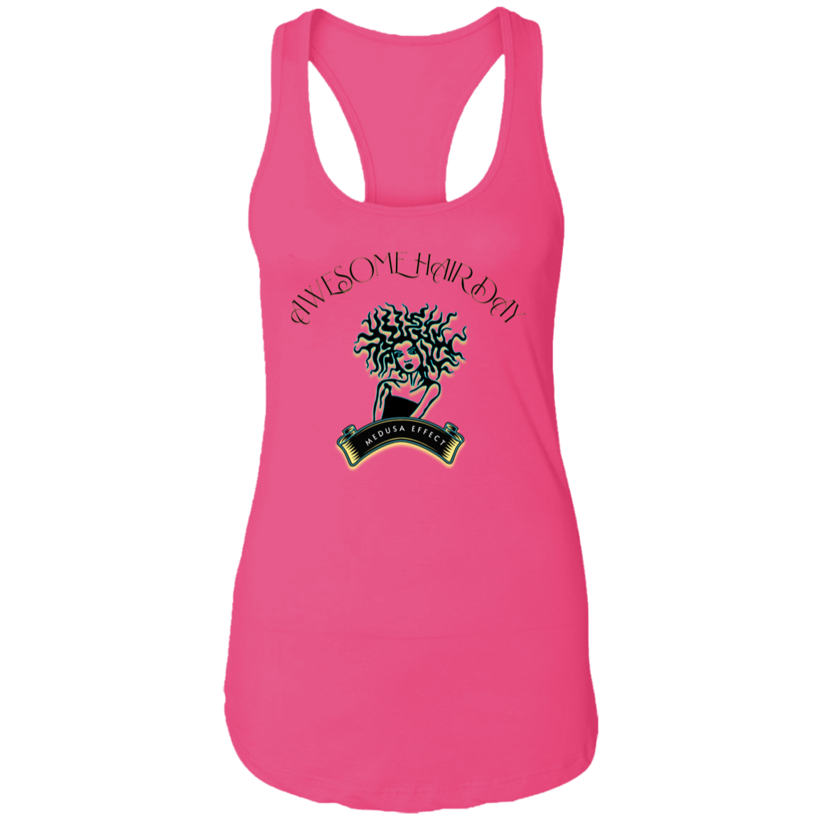 Awesome Hair Day Ladies Ideal Racerback Tank