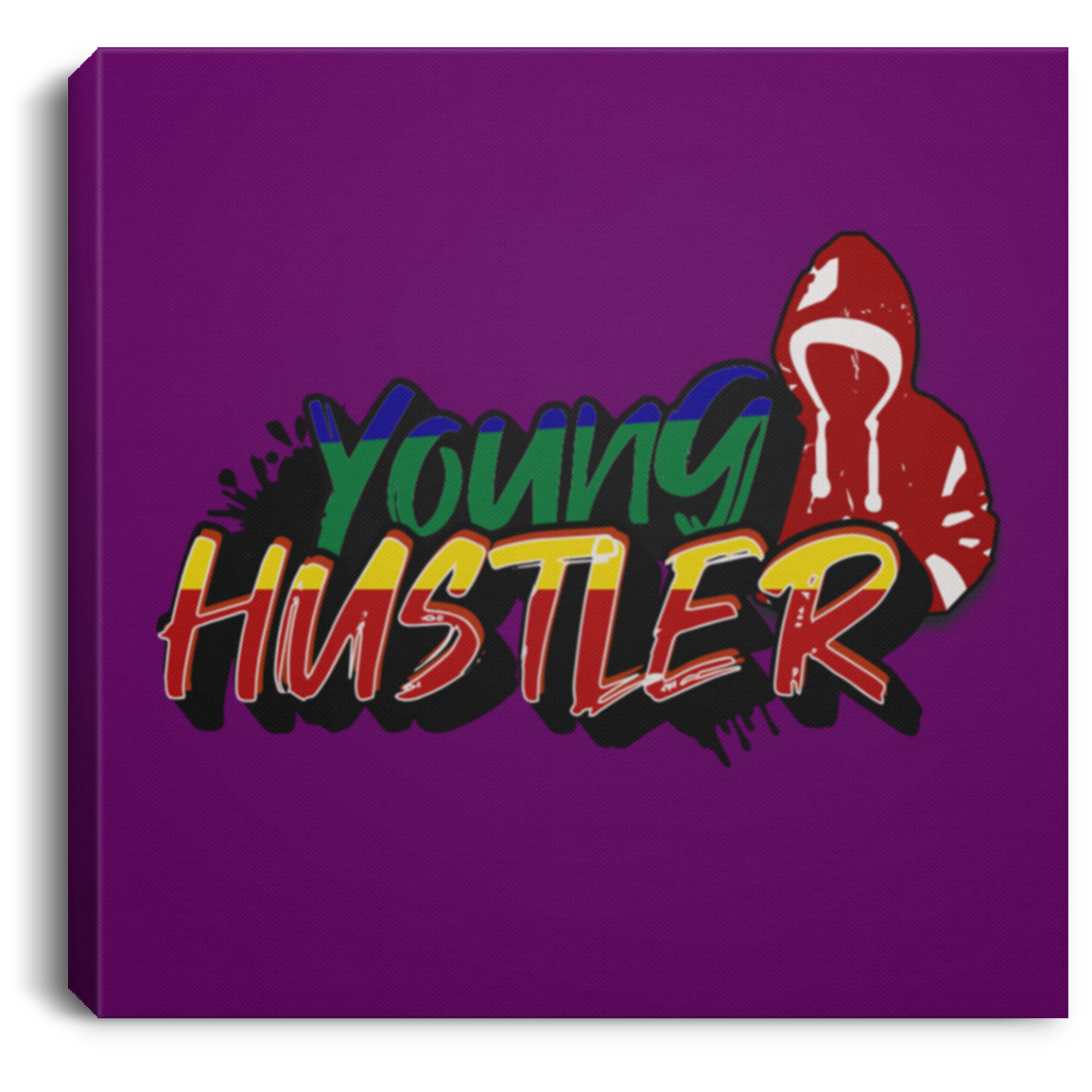 Young Hustler Square Canvas .75in Frame