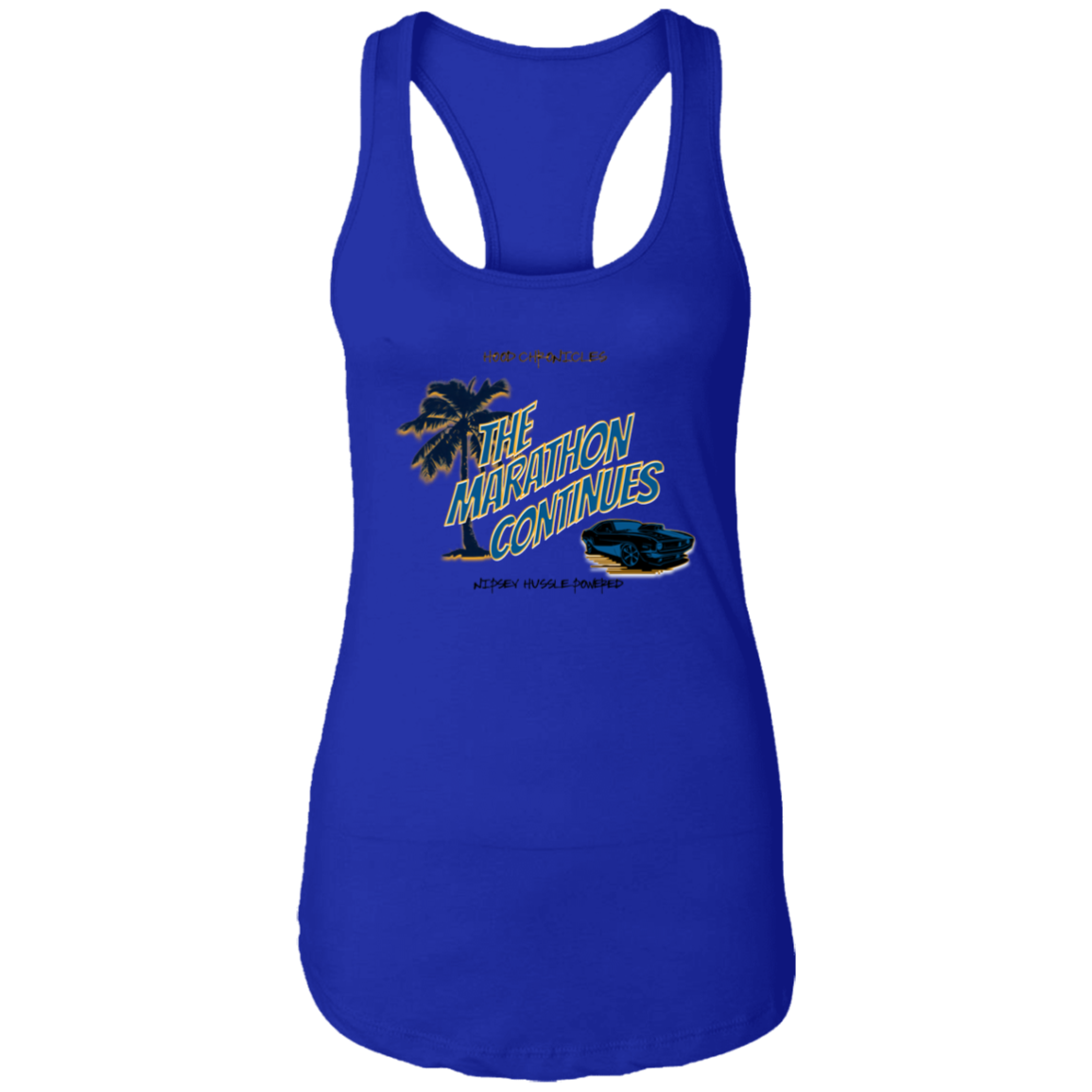 The Marathon Continues Ladies Ideal Racerback Tank