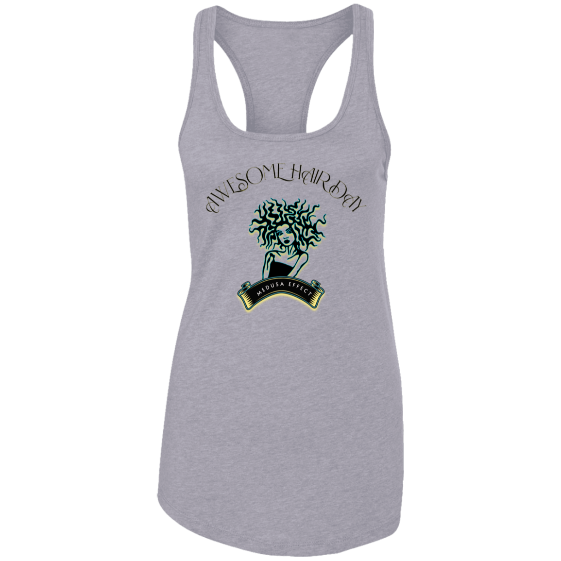 Awesome Hair Day Ladies Ideal Racerback Tank