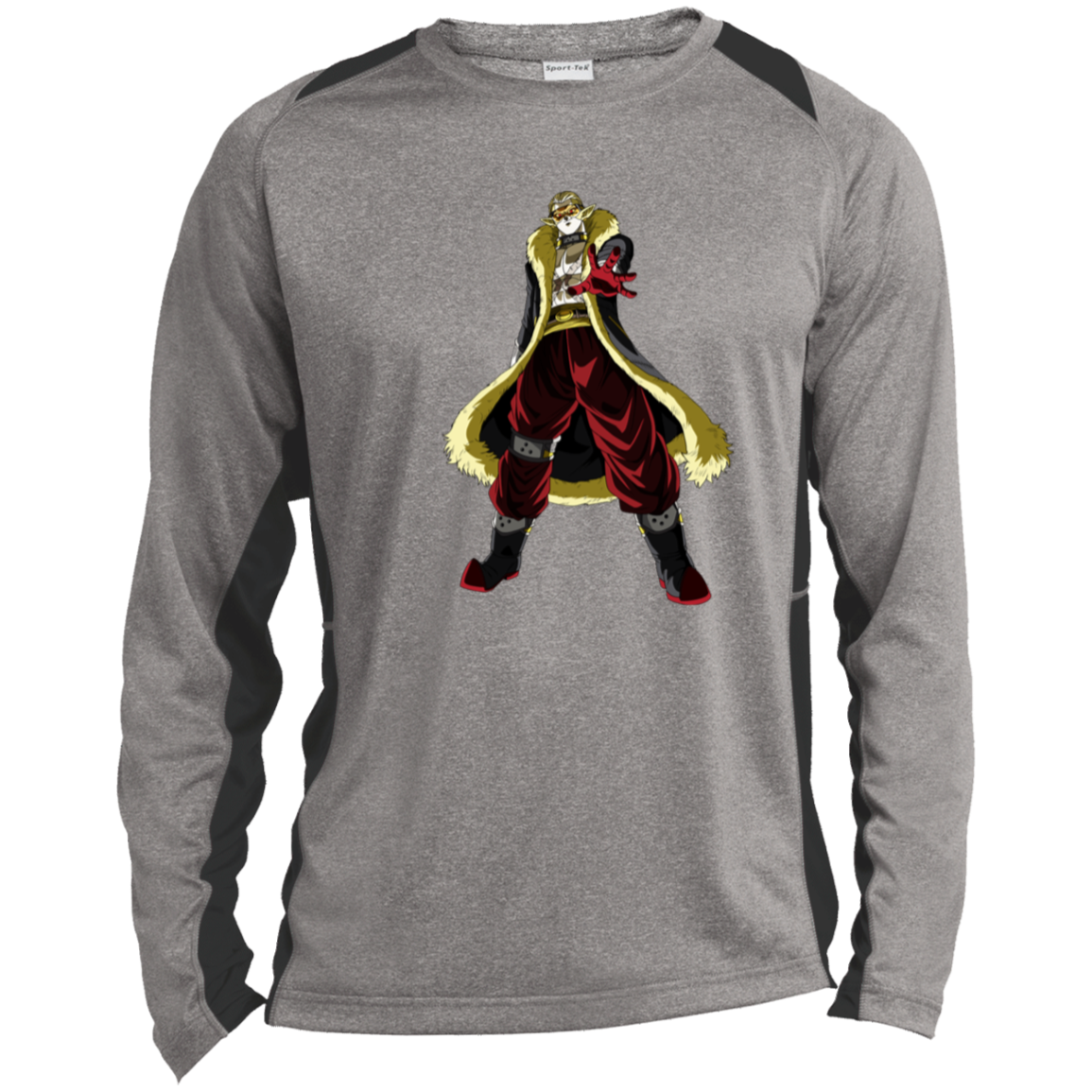 Heart DBS Long Sleeve Heather Colorblock Performance Tee