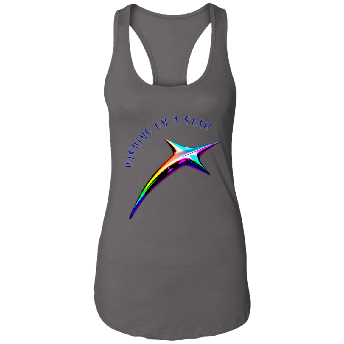 Wishing on a Star Ladies Ideal Racerback Tank