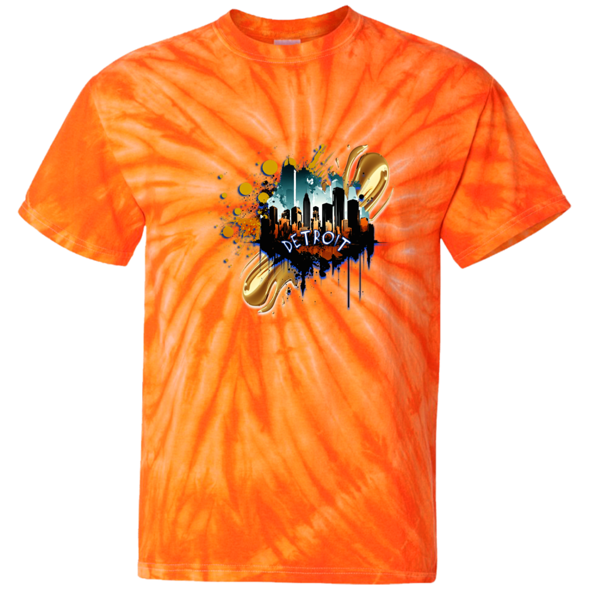 Detroit 100% Cotton Tie Dye T-Shirt