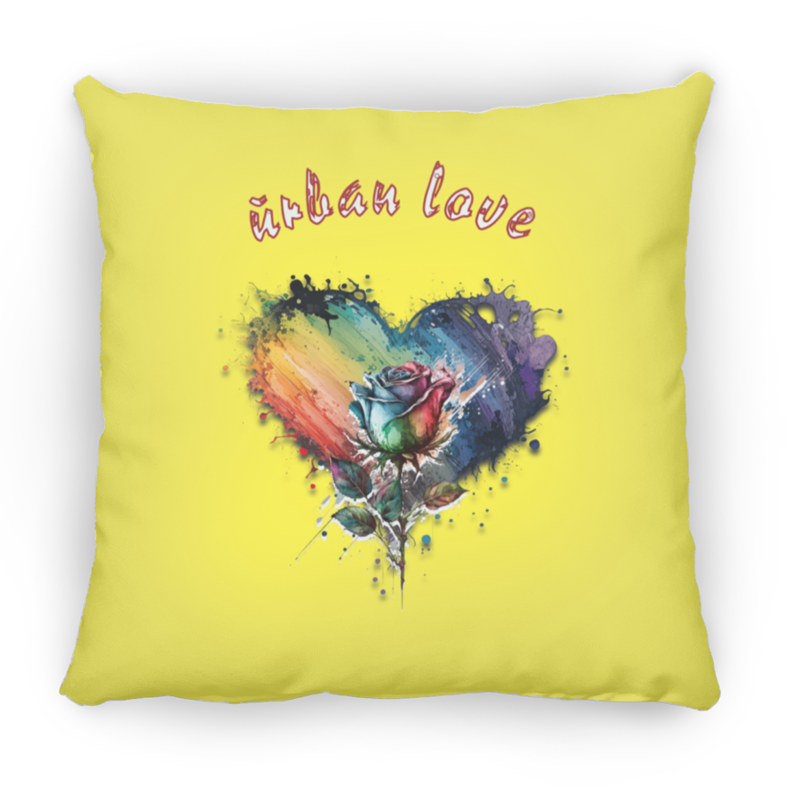 Urban Love Small Square Pillow