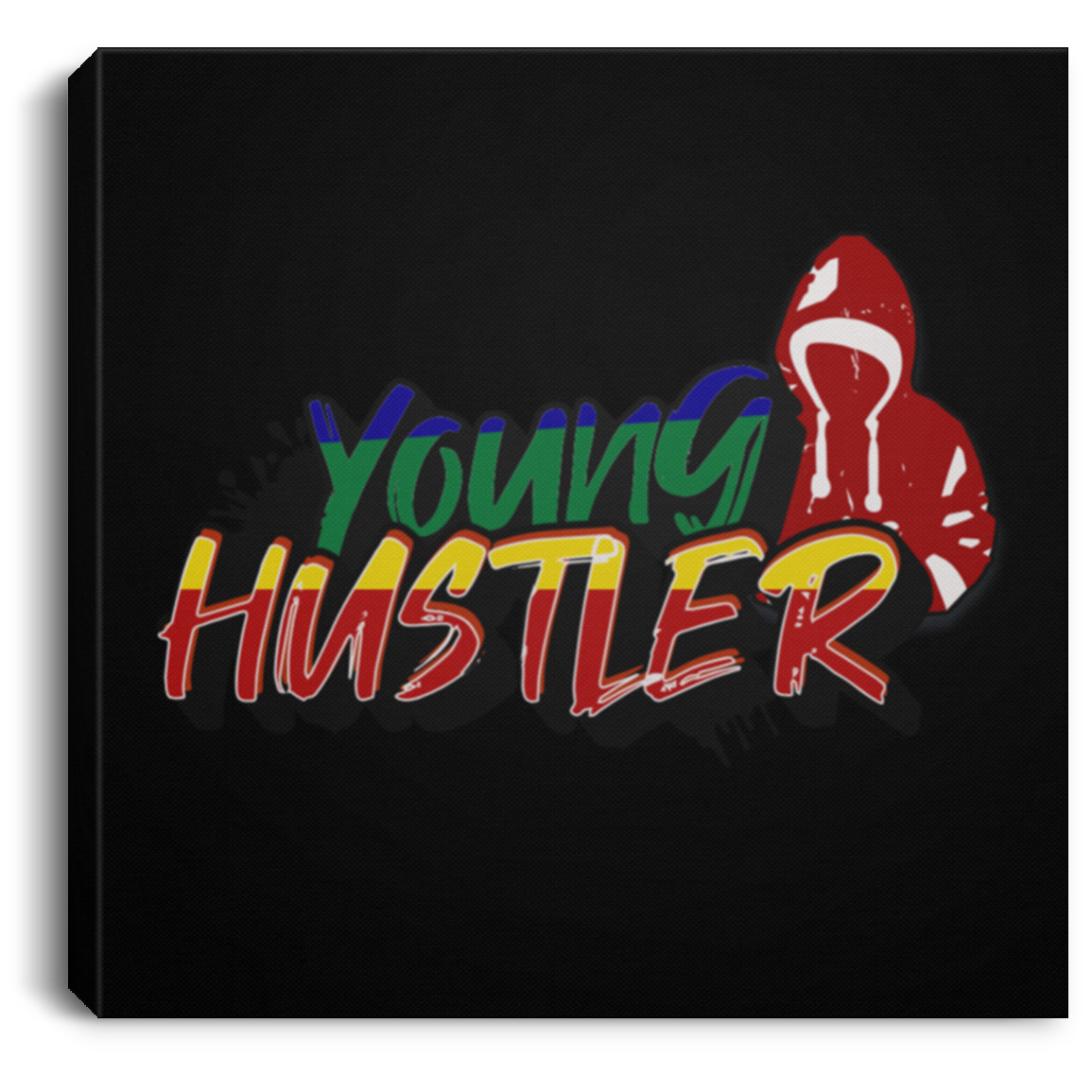 Young Hustler Square Canvas .75in Frame