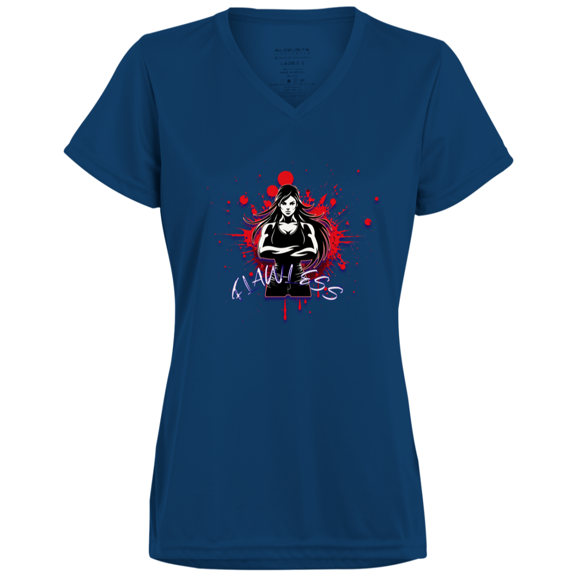 Flawless 1790 Ladies’ Moisture-Wicking V-Neck Tee