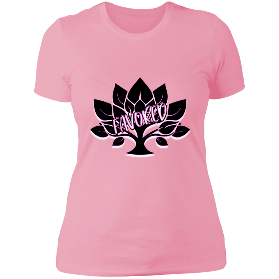 Favored Pink Ladies' Boyfriend T-Shirt
