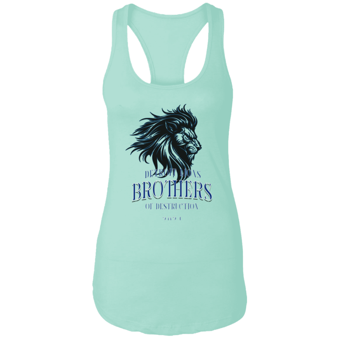 Detroit Lions Brothers of Destruction Ladies Ideal Racerback Tank