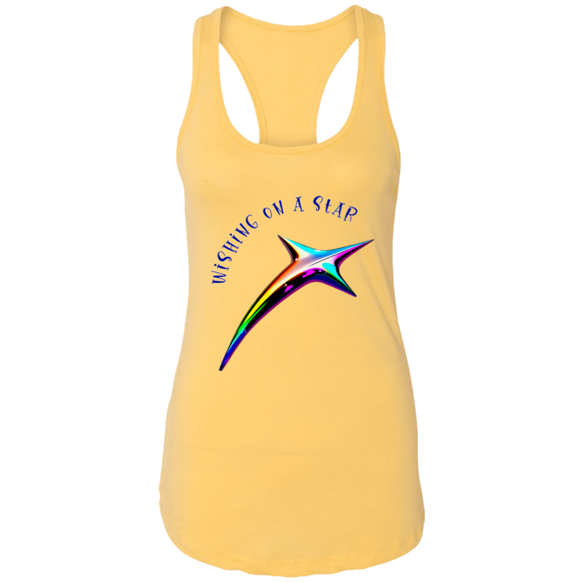 Wishing on a Star Ladies Ideal Racerback Tank