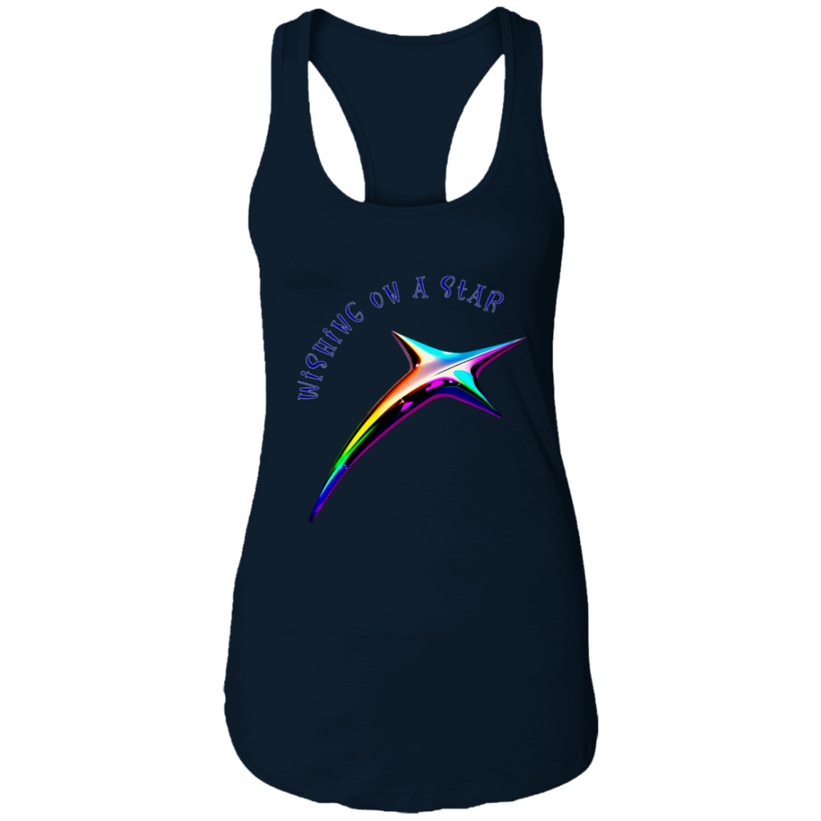 Wishing on a Star Ladies Ideal Racerback Tank