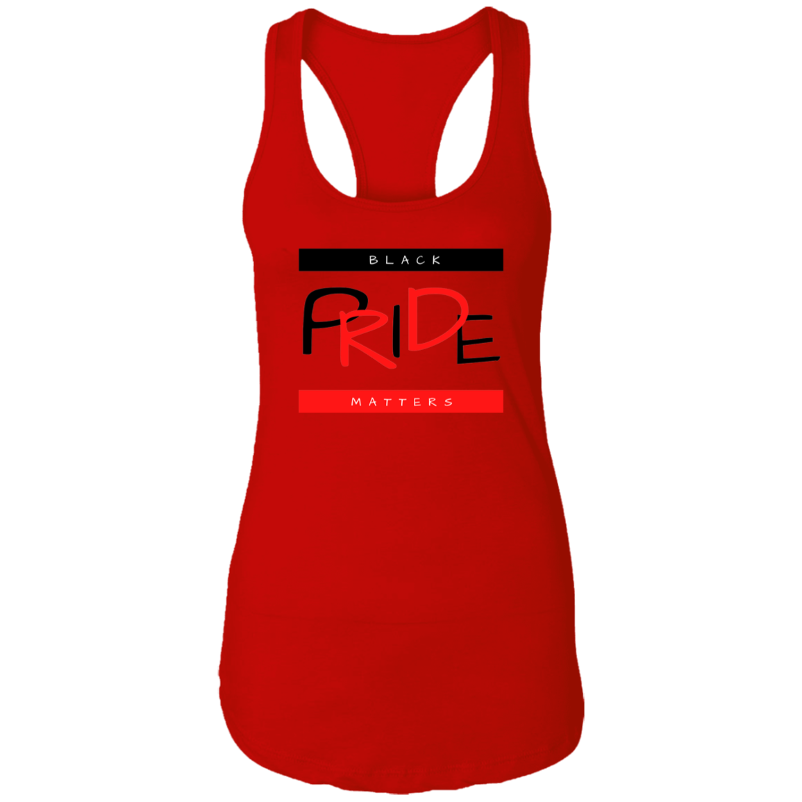 Black Pride Matters Ladies Ideal Racerback Tank