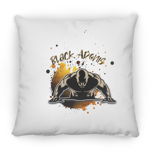 Black Adonis Large Square Pillow