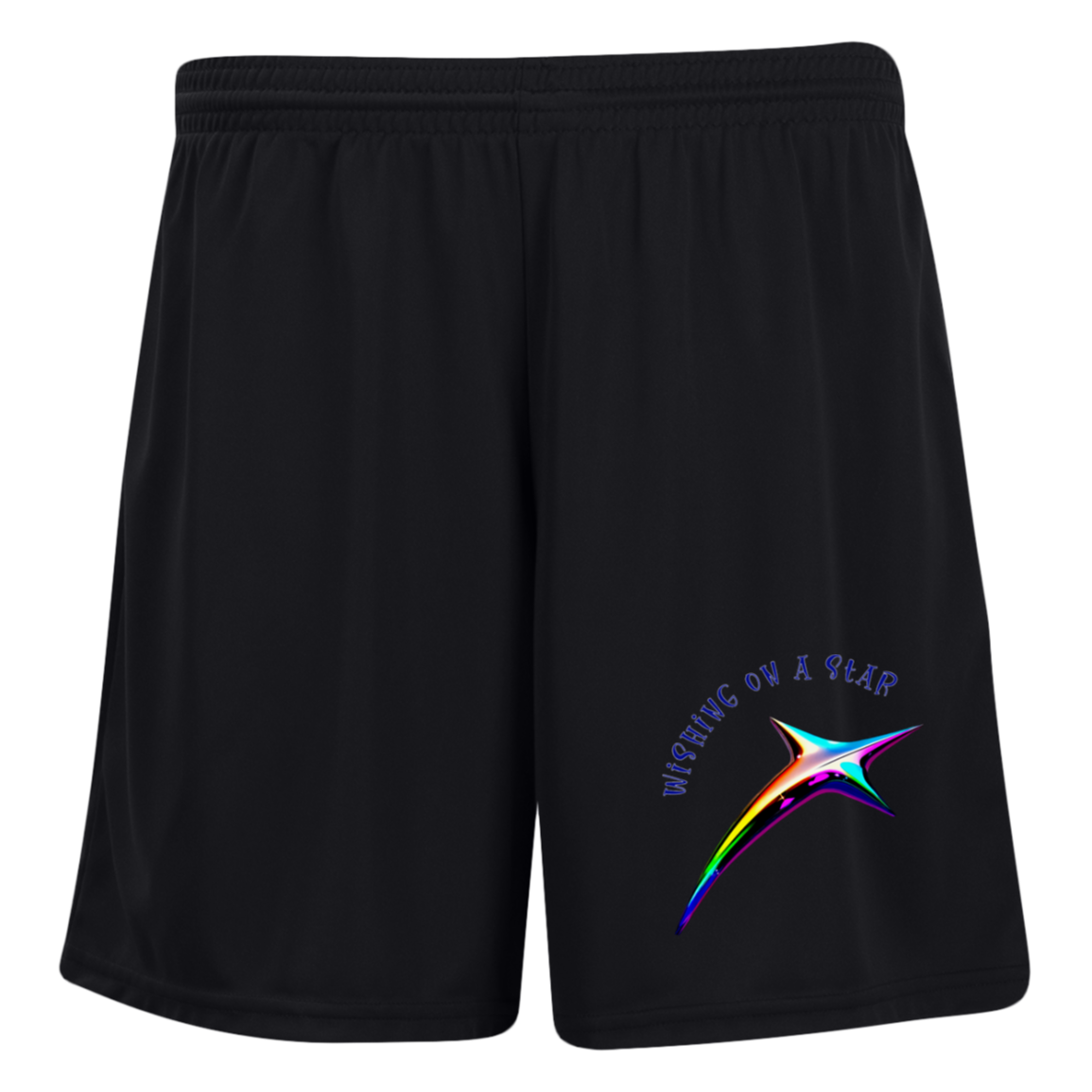 Wishing on a Star Ladies' Moisture-Wicking 7 inch Inseam Training Shorts