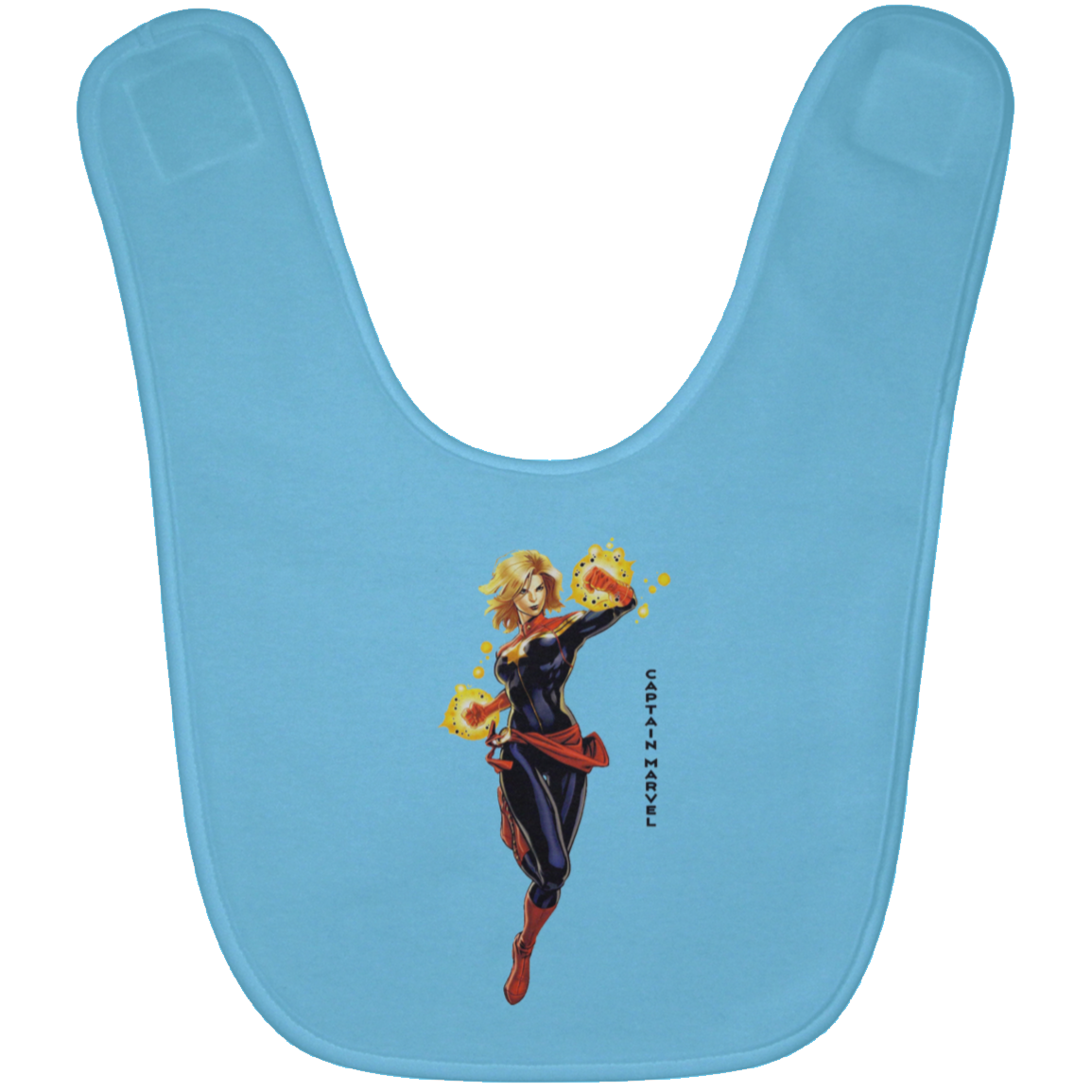 Captain Marvel Baby Bib