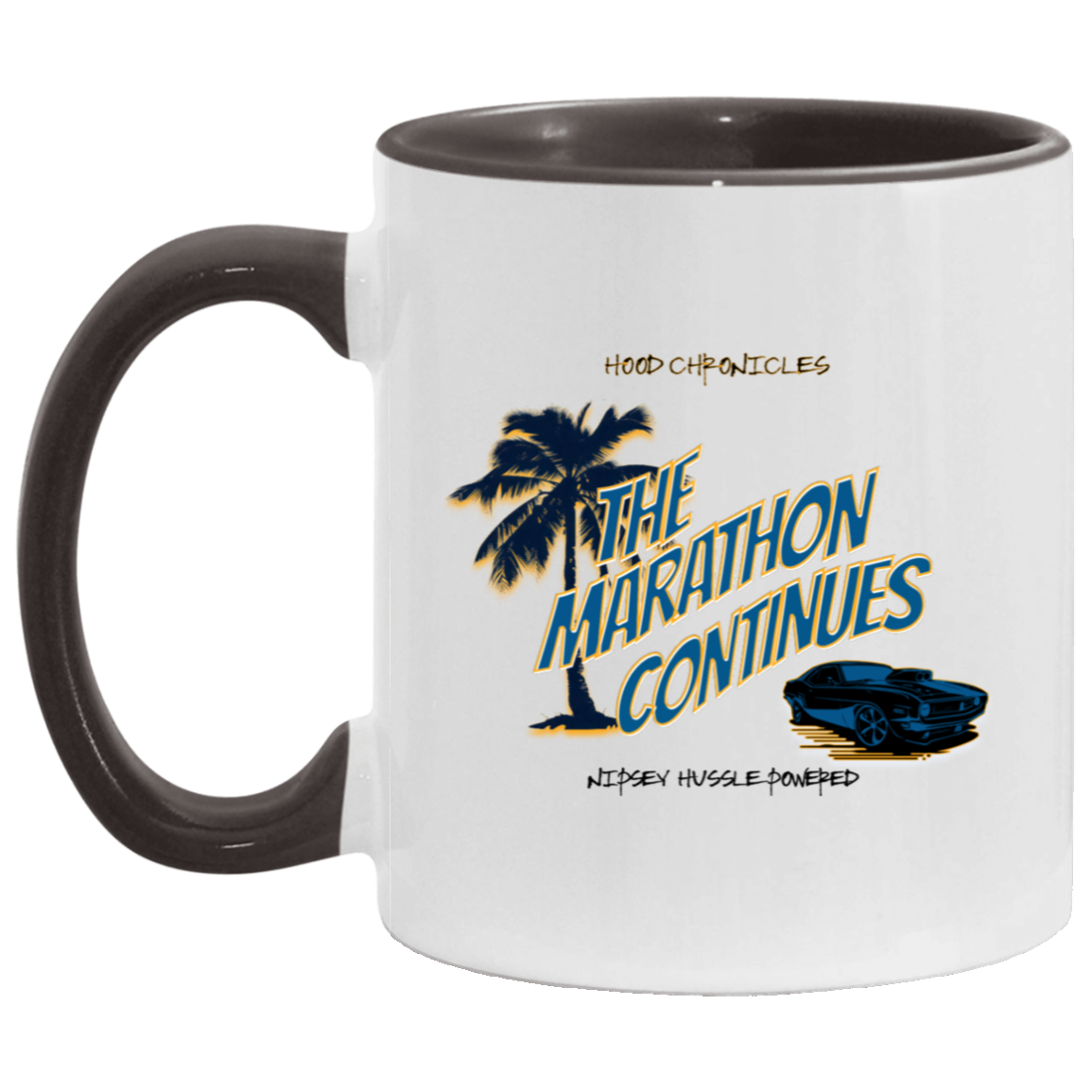 The Marathon Continues 11oz Accent Mug