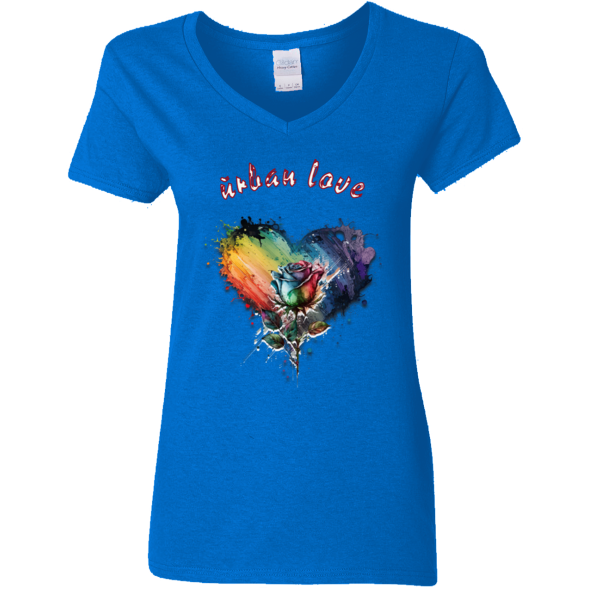 Urban Love Ladies' 5.3 oz. V-Neck T-Shirt