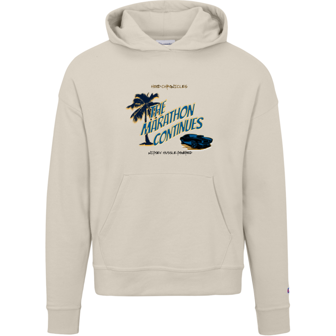 The Marathon Continues Champion Womens Powerblend Hoodie