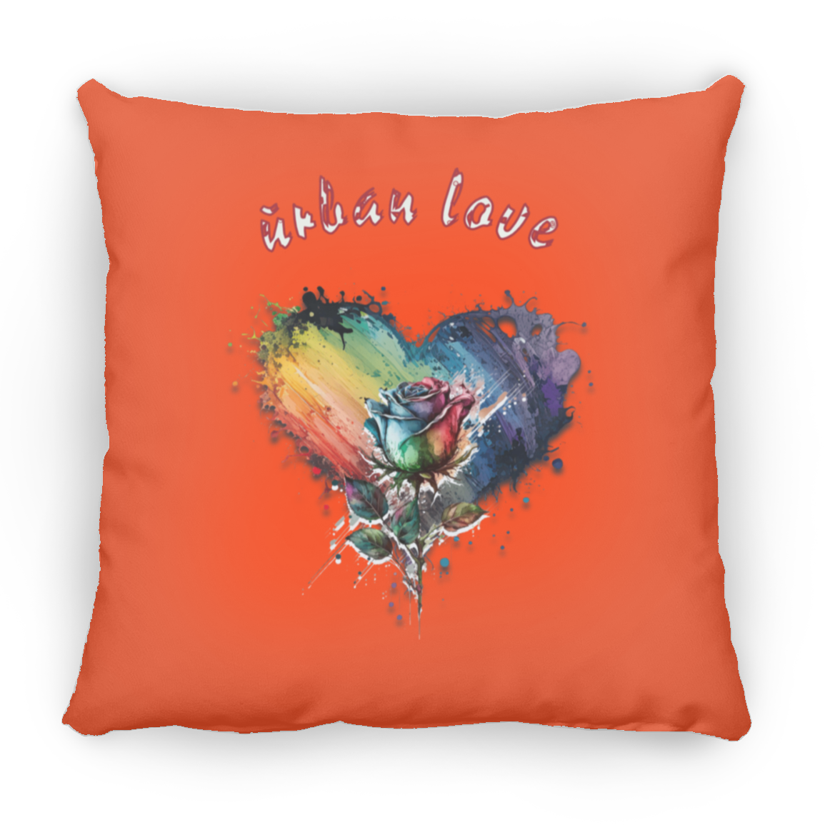 Urban Love Small Square Pillow