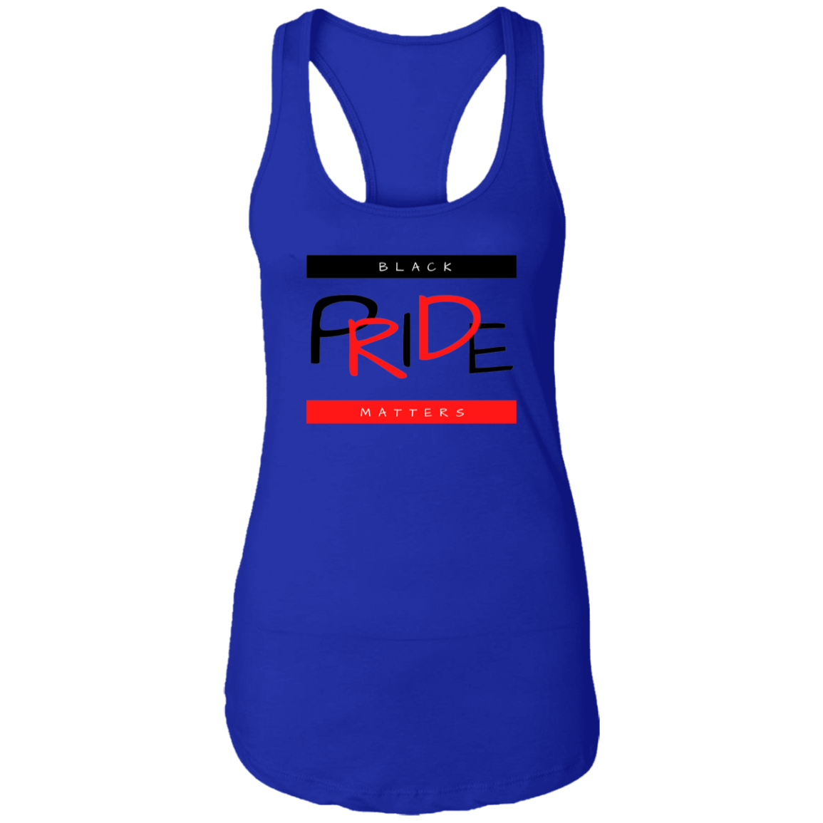 Black Pride Matters Ladies Ideal Racerback Tank